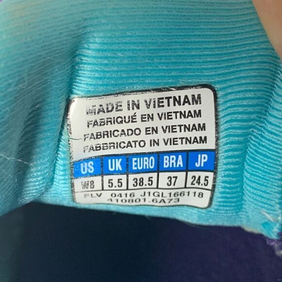 Mizuno Women's Wave Viper Mullberry/blue Size 8 - Picture 8 of 8